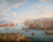 Ansicht eines mediterranen Hafens - Hendrik Frans van Lint — Ansicht des Kunstwerks