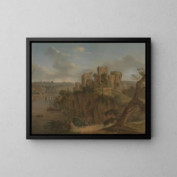 Château de Chepstow - Hendrik Frans de Cort — gerahmtes Bild an der Wand