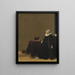 Portrait einer Frau mit Hund - Hendrik Gerritsz. Pot — gerahmtes Bild an der Wand