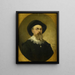 Selbstporträt - Hendrik Hollander — gerahmtes Bild an der Wand