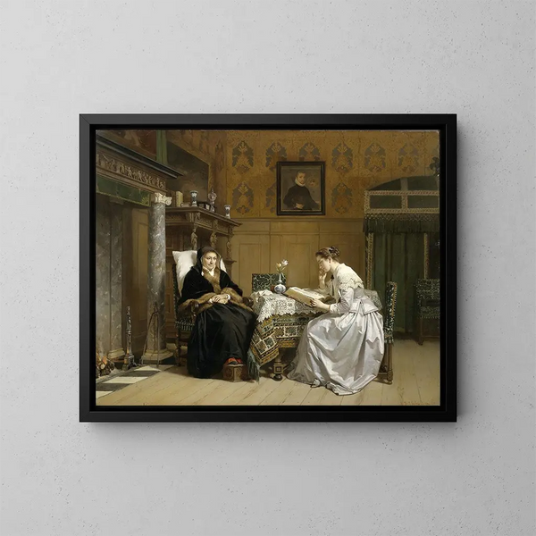 Sonntagmorgen - Hendrik Jacobus Scholten — gerahmtes Bild an der Wand