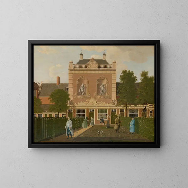 Der Garten und die Remise von 524 Keizersgracht in Amsterdam - Hendrik Keun — gerahmtes Bild an der Wand