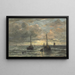 Rückkehr der Fischfangflotte - Hendrik Willem Mesdag — gerahmtes Bild an der Wand