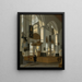 Innenansicht der alten Kirche von Delft - Hendrik van Streek — gerahmtes Bild an der Wand