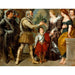 Reproduktion des Gemäldes Henri IV vertraut Marie de Médicis die Regentschaft an - Eugène Delacroix
