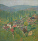 Henri Martin - Blick auf die Dächer von Labastide-du-Vert im Sommer - Henri Martin — Ansicht des Kunstwerks