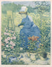 Jeanne Gonzalès beim Malen im Garten - Henri-Charles Guérard — Ansicht des Kunstwerks