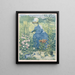 Jeanne Gonzalès beim Malen im Garten - Henri-Charles Guérard — gerahmtes Bild an der Wand
