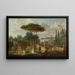 Römische Landschaft mit Figuren - Henri-Désiré Van Blarenberghe — gerahmtes Bild an der Wand