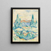 Antibes - Henri-Edmond Cross — gerahmtes Bild an der Wand
