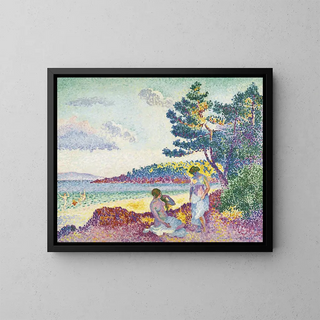 Badende - Henri-Edmond Cross — gerahmtes Bild an der Wand
