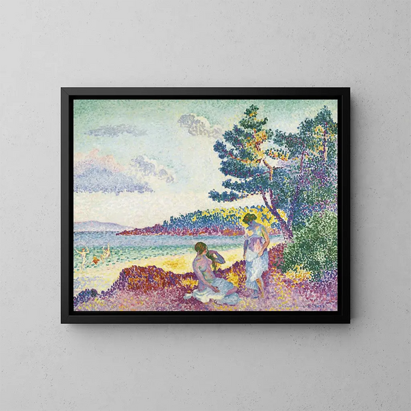 Badende - Henri-Edmond Cross — gerahmtes Bild an der Wand