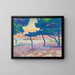 Die Strand von Saint-Clair - Henri-Edmond Cross — gerahmtes Bild an der Wand