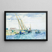 Szenen am Meer, Boote bei Venedig - Henri-Edmond Cross — gerahmtes Bild an der Wand