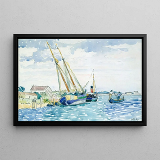 HenriEdmond Cross - Marine Scene Boats near Venice.webp
