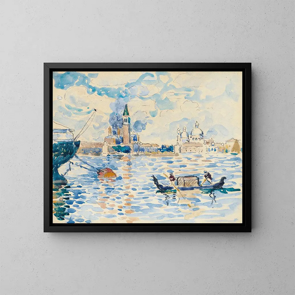 Venedig Ansicht des Markusbeckens - Henri-Edmond Cross — gerahmtes Bild an der Wand