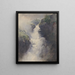 Eine Wasserfall in den Bergen - Henri-Joseph Harpignies — gerahmtes Bild an der Wand