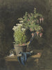 Ein Fuchsia im Topf mit Kinderspielzeug - Henri-Joseph Harpignies — Ansicht des Kunstwerks