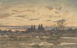 HenriJoseph Harpignies - A View of Moulins.webp