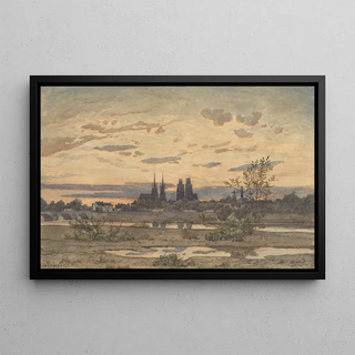 HenriJoseph Harpignies - A View of Moulins.webp