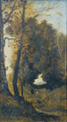 Jäger und sein Hund - Henri-Joseph Harpignies — Ansicht des Kunstwerks