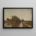 Der Kanal von Briare - Henri-Joseph Harpignies — gerahmtes Bild an der Wand