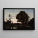 Landschaft bei Dämmerung - Henri-Joseph Harpignies — gerahmtes Bild an der Wand