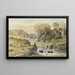Der Fischer - Henri-Joseph Harpignies — gerahmtes Bild an der Wand