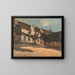 Maison Hrisson - Henri-Joseph Harpignies — gerahmtes Bild an der Wand
