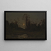 Mondaufgang - Henri-Joseph Harpignies — gerahmtes Bild an der Wand