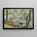 Vue de Paris sur la Seine avec le pont du Carrousel - Henri-Joseph Harpignies — gerahmtes Bild an der Wand