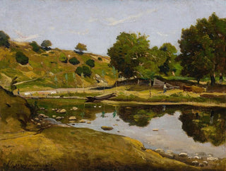Sonniges Landschaftsbild - Henri-Joseph Harpignies — Ansicht des Kunstwerks