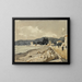 auf den Ufern des Meeres in Nizza - Henri-Joseph Harpignies — gerahmtes Bild an der Wand