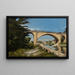 Der Eisenbahnbrücke bei Briare - Henri-Joseph Harpignies — gerahmtes Bild an der Wand