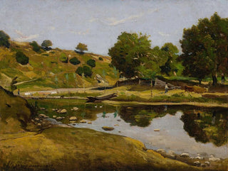 Die Flusslandschaft - Henri-Joseph Harpignies — Ansicht des Kunstwerks