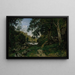 Der felsige Weg im Morvan - Henri-Joseph Harpignies — gerahmtes Bild an der Wand