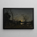 Ein See im Mondschein - Henri-Joseph Harpignies — gerahmtes Bild an der Wand
