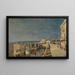 Ein Kai in Nizza, Les Ponchettes - Henri-Joseph Harpignies — gerahmtes Bild an der Wand