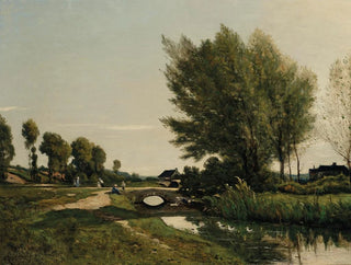 Eine Aussicht in der Nähe von Saint-Priv - Henri-Joseph Harpignies — Ansicht des Kunstwerks