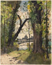 Ansicht des Institut de France vom Fuß der Pont Royal - Henri-Joseph Harpignies — Ansicht des Kunstwerks