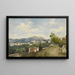 Vue de Nice - Henri-Joseph Harpignies — gerahmtes Bild an der Wand