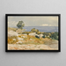 Vue de la Mer Sorrente - Henri-Joseph Harpignies — gerahmtes Bild an der Wand