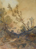 Ansicht in der Nähe von Menton - Henri-Joseph Harpignies — Ansicht des Kunstwerks