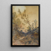 Ansicht in der Nähe von Menton - Henri-Joseph Harpignies — gerahmtes Bild an der Wand