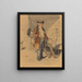 Prenthandelaar nach Karl Girardet - Henri Adan — gerahmtes Bild an der Wand