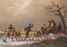 Winterkutschfahrt - Henri Auguste d'Ainecy Montpezat — Ansicht des Kunstwerks