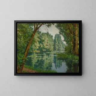 Henri Biva - Midsummer water lilies.webp