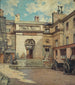 La cour de l'Hôtel Gouthière rue Pierre-Bullet - Henri Dabadie — Ansicht des Kunstwerks