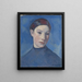 Junge Frau - Henri Doucet — gerahmtes Bild an der Wand