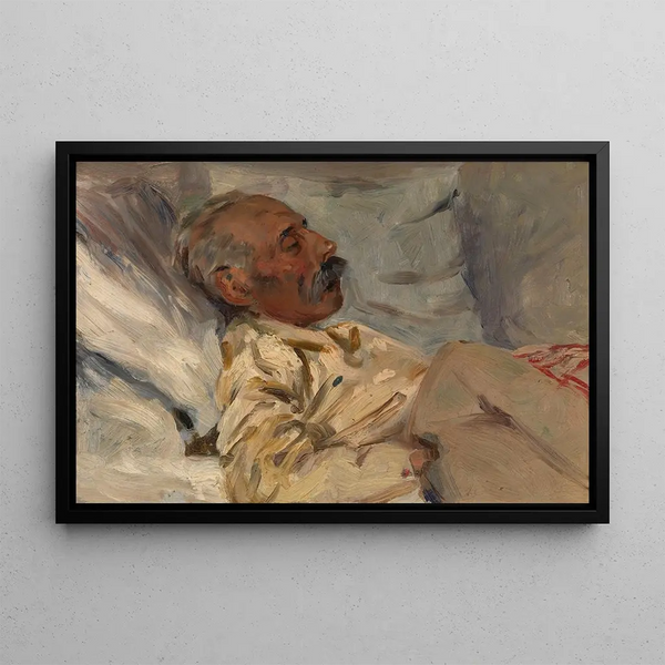 Mein kranker Großvater - Henri Evenepoel — gerahmtes Bild an der Wand